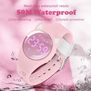 Kids Watches for Girls Boys Digital Sport Watch with Step Counter Pedometer Vibration Alarm Clock, No App Waterproof Fitness Tracker Kids Watch Boys Girls Teens Students Ages 5-16 by TinyTreasures Baby Boutique