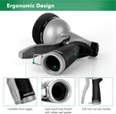 RESTMO Garden Hose Nozzle, Heavy Duty Metal Water Nozzle with 7 Adjustable Spray Patterns, High Pressure Hand Sprayer with Flow Control, for Watering Plants & Lawns, Washing Cars & Pets, Black by GreenHaven Gardens
