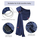 Water Ring Sling Baby Carrier, Adjustable Lightweight Breathable Newborn Carrier Sling for Summer, Swimming, Pool, Beach, Front Chest Mesh Infant Wrap Carrier for Baby Gift (Dark Blue) by TinyTreasures Baby Boutique