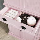 ARTPOWER 72" Tall Kitchen Pantry Storage Cabinet with Drawer and Adjustable Shelves, Pantry Cabinet for Kitchen, Bathroom or Hallway, Pink by CozyNest Decor