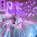 JMEXSUSS Purple Christmas Lights Indoor Outdoor Clear Wire, 66ft 200 LED Purple Lights for Christmas Tree, 8 Modes Purple String Lights Plug in for Christmas Bedroom Garden Party Xmas Decorations by GreenHaven Gardens