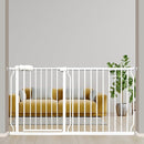 Extra Wide Baby Gates 57.5-62 Inch, Large Metal Safety Gate for Stairs, Doorways - No Drilling, Pressure Mounted Pet Gates for Kids & Dogs by TinyTreasures Baby Boutique