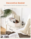 KALLAX Small Woven Basket, 12 x 8 x 4.5 Inches, Storage Basket for Organizing, Cute Small Rope Shelf Closet Cube Storage Bins Baskets for Shelves, Dog Toy Gift Baskets Empty, 3 Packs, Off White by TinyTreasures Baby Boutique
