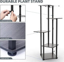 Barrina Plant Stand with Grow Lights Full Spectrum, 5 Tier Potted Corner Plant Shelf with Grow Lights Panel, Dimmable 24W (3 x 8W) LED Plant Light with Timer for Patio Garden, Living Room by GreenHaven Gardens