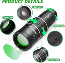 16X52 Monocular Telescope High Powered for Adults, 2023 Power Prism Compact Monoculars for Adults,HD Monocular Scope for Gifts, Outdoor Activity,Bird Watching,Hiking,Concert,Travelling by TinyTreasures Baby Boutique