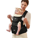 SUNVENO 3 in 1 Ergonomic Baby Carrier with Hip Seat for Newborns and Toddlers, Supports 20 lbs and Up, Waist and Back Relief with Large Weight Capacity for All Season Use,Black by TinyTreasures Baby Boutique