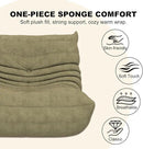 Bean Bag Chair for Adults, Bean Bag Sofa - Adult Size with Soft Waterproof Fabric for Living Room, Apartments, Reading Corner, Gaming, and Movie Venue (Olive Green) by CozyNest Decor