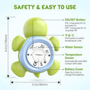 Baby Bath Thermometer, Digital Water Temperature Thermometers with 3 Color Backlit and Temperature Warning, Safety Bath Tube Thermometers Floating Toy for Infant, Toddler by TinyTreasures Baby Boutique