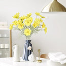 IPOPU Fake Yellow Flowers Artificial Daisies 5PCS Silk Cosmos Fake Daisies Wild Flowers 24.5”Artificial Wildflowers Table Decor for Baby Shower Centerpieces Wedding Bouquet (Yellow) by CozyNest Decor