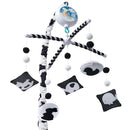 EVERLOVE Montessori Mobile Baby for Crib (TINITIGIES) - Digital Music Box with 12 lullabies & 3 Modes (Rotating only, Music only, or Both) - Black and White Baby Mobile for Boys & Girls by TinyTreasures Baby Boutique