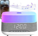 Versatile Essential Oil Diffuser, 300ml Aroma Diffuser with Bluetooth Speaker and Alarm Clock, 7 Colors LED Light Aromatherapy Diffusers & Cool Mist Humidifier 3-Level Brightness, Auto-Off Protection by CozyNest Decor