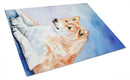 Shiba Inu Cutting Board Tempered Glass Kitchen Cutting Surface, Heat Resistant Chopping, Non-Slip Feet, Food Prep & Serving