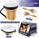 LOOIKOOS Toddler Musical Instruments for Kids Ages 5-9 Montessori Toys for Toddlers 3-5 Wooden Percussion Instruments Drum set for Kids Gifts by TinyTreasures Baby Boutique