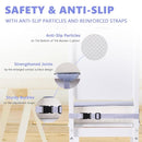 Booster Seat for Kitchen Chair with Adjustable Straps, Toddler Booster Seats for Dining Table Portable for Travel Camping Eating, Booster Cushion for Table for Baby Child Infant Kid Boy Girl by TinyTreasures Baby Boutique