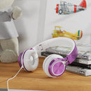 AILIHEN MS300 Purple Girl Headphones Wired with Microphone for Chromebook Laptop Computer, 3.5mm Foldable Lightweight on-Ear Headphones for School Teen Students by TinyTreasures Baby Boutique