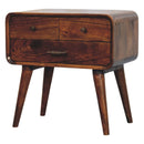Avora - 3 Drawer Nightstand - Brown by Unique Piece Furniture
