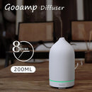 200ML Ceramic Essential Oil Diffuser - Ultrasonic Aromatherapy & Humidifier with 7-Color LED Lights, Auto Shut-Off, White, 1H/3H/6H Timer | Scent for Home,Office,Yoga by TinyTreasures Baby Boutique
