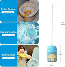 Toilet Bowl Cleaner-Cute Dinosaur-Shaped Toilet Bowl Cleaner Bottle Automatic Bathroom Toilet Tank Cleaner Easy-To-Use Septic Safe Toilet Cleaner in Bottle with Ocean Scent (1, blue)