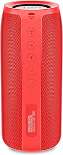 Bluetooth Speaker,MusiBaby M88 Speakers,Dual Pairing, Bluetooth 5.3,Loud Stereo Sound,Booming Bass,30H Playtime for Home& Outdoor Party,Beach,Portable Speaker,Gifts(Red) by TinyTreasures Baby Boutique