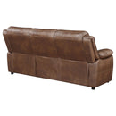 Worthington - Padded Arm Sofa - Dark Brown by HouseOfZazla