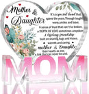 Mothers Day Gifts Best Mom Gifts -Gifts for Mom from Daughter Son - Best Mom Ever Gifts Unique Mother Birthday Acrylic Heart-Shaped Plaque Desk Decorations Present for Mom Christmas Anniversary by CozyNest Decor