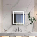 WELLFOR LED Bathroom Vanity Mirror 20 x 28 Inch, Lighted Anti-Fog Dimmable Mirror, IP44 Waterproof Wall Mounted Makeup Mirror, Packed with US Standard Plug and Touch Switch, (Horizontal/Vertical) by CozyNest Decor