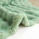 YUSOKI Luxury 3D Bubble Throw Blanket 3.1lb,All Ages,Home Decoration, (Sage Green,60 * 80inches) by CozyNest Decor