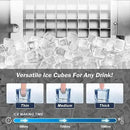 Commercial Under Counter Ice Maker Machine - 120 LBS/Day, Built in Installation, Auto-Clean,Reversible Door, Built 25LBS Ice Storage, Stainless Steel Ice Machine for Home & Business Outdoor Use by CozyNest Decor