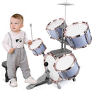 M SANMERSEN Kids Jazz Drum Set - 5 Drums with Stool - Rock Jazz Drum Kit - Musical Enlightenment Educational Toys Gift for Boys Girls by TinyTreasures Baby Boutique