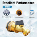 GHT 3/4 spigot for rain barrel parts kit, brass water barrel spigot for 5/25/50/55 gallon bucket, bulkhead valve for rainwater drum garden hose connector and drain valve diy kits by GreenHaven Gardens