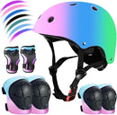 Kids Bike Helmet Set Adjustable for Children, Boys, Girls and Teenagers Aged 3-8 Years Includes Elbow, Knee, Wrist Guards Children's Helmet Protection Set for Bikes SkateboardsRollerskates by TinyTreasures Baby Boutique