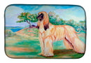 Afghan Hound Dish Drying Mat – Absorbent, Artistic Kitchen Essentials 7138DDM