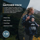 Baby Carrier and 40L Diaper Bag – Hip Healthy Certified Baby Carrier for Newborn to Toddler, Great for Hiking and Everyday Use - Lightweight, Machine Washable, TSA-Ready by TinyTreasures Baby Boutique