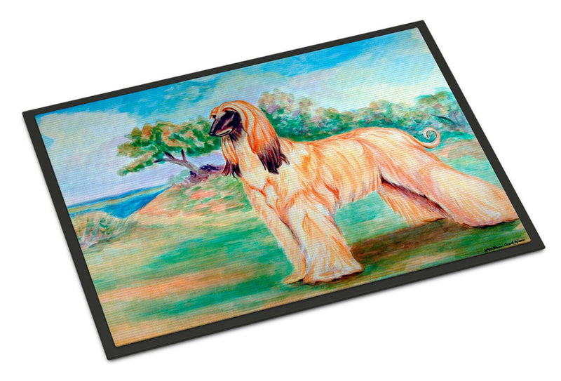 Afghan Hound Indoor Outdoor Mat 18x27 Doormat