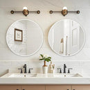 Fabuday White Round Mirror 28 Inch - Big Circle Mirror for Bathroom, Living Room, Hallway, Entryway, Matte Aluminum Frame Circular Mirrors for Wall Decor by CozyNest Decor