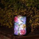 Hanging Solar Lantern Outdoor Waterproof LED Hummingbird Solar Lights Outdoor Decorative Solar Lanterns Tabletop Lamp for Patio Garden Yard Decor by GreenHaven Gardens