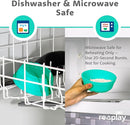 Re-Play 12 Oz. Toddler Bowls for Snack and Everyday Dining - Dishwasher and Microwave Safe - Made in USA - Set of 3-5.75" x 5.75" x 2" - True Blue by TinyTreasures Baby Boutique