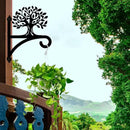 peacoblue Iron Plant Hangers Hooks for Outdoor Indoor Hanging Plants Flower Fern Pots Lantern Bird Feeder,12"x16" Weather Resistant Metal Wall Holder for Porch Garden Farmhouse(Tree of Life) by GreenHaven Gardens
