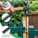 Rebar Stakes 16 Inch, 10 Pack Ground Stakes Heavy Duty with Chisel Point, Straight Metal Stakes for Concrete Form, Landscaping, Camping Tent or Timber, Black by CozyNest Decor