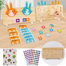 Educational Learning Number Toy for Toddler, Math Manipulatives Number Counting Blocks, Finger Counting Math Toys, Homeschool Supplies for Teaching Early Education Toys, Montessori Toy for Toddler by TinyTreasures Baby Boutique