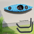 Kayak Hook Heavy Duty Kayak Wall Mount for Indoor Storage Space-Saving Kayak Storage Rack Soft Padded Garage J-Hook Wall Hanger for Bikes Kayak and Hanging Ladders 4pcs by GreenHaven Gardens