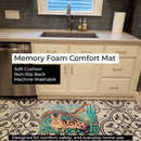 Cat - Maine Coon Memory Foam Kitchen Mat Machine Washable Anti-Fatigue Cushion Comfort Bath or Kitchen Rug
