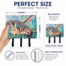 Cat - Maine Coon Leash or Key Holder Wall Hooks, Coat Rack Wall Mount, for Hanging Keys, Towels, Aprons, Leashes