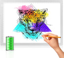 LitEnergy Rechargeable Battery Powered Light Tracing Box, Ultra-Thin Adjustable USB Power Artcraft LED Trace Light Pad Size A4 for Drawing, Streaming, Sketching, Animation, Stenciling (Silver) by TinyTreasures Baby Boutique