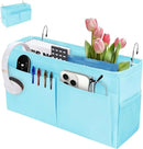 Bedside Caddy Organizer with Fixed Straps, Bunk Bed Caddy ideal for Home, Bunk Bed, Dorm, Hospital, Crib, Versatile Bedside Storage Solution (Blue) by CozyNest Decor