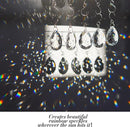 10pcs 38mm Clear Crystal Teardrops Chandelier Parts,Chandelier Crystal Prisms Pendants with Hook,Hanging Crystals for Lamp Window Christmas Tree Decoration Suncatcher by GreenHaven Gardens
