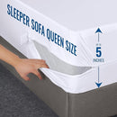 Utopia Bedding Zippered Mattress Encasement Sleeper Sofa Queen, 100% Waterproof Bed Bug and Dust Mite Proof Mattress Protector, Absorbent Six-Sided Mattress Cover by TinyTreasures Baby Boutique