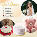 CAVETEE Mini Crown Cake Topper, Small Princess Tiara Crystal Crown Flower Bouquets Accessories for Cake Topper, Flower Arrangements and Decorations (silver) by TinyTreasures Baby Boutique
