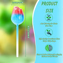 Plant Watering Globes Tulips, 4 Pcs Glass Self Watering Globes, Self Watering Planter Insert with Watering Spikes ,Automatic Plant Watering Devices,Large Watering Bulbs for Indoor & Outdoor Plants by GreenHaven Gardens