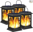 Solar Lanterns Outdoor Waterproof, Hanging Solar Lights for Outside Black Hanging Solar Powered Lantern Decorative for Garden Yard Patio, 4 Pack by GreenHaven Gardens